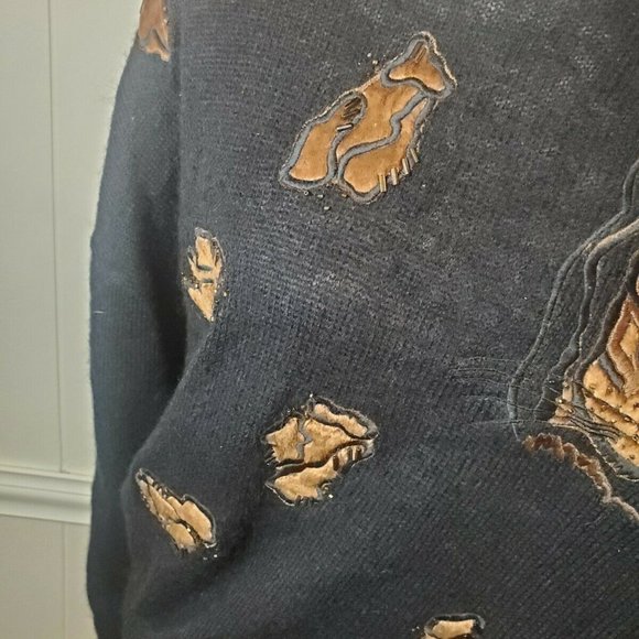 Vintage Escada Mohair Tiger Sweater Size 40 XL - Picture 5 of 9